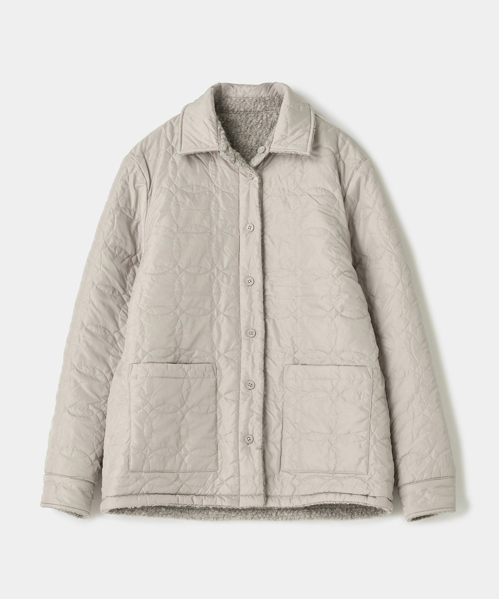 MEN'S BIGI wax london Whiting Natural Mount Reversible Overshirt キナリ