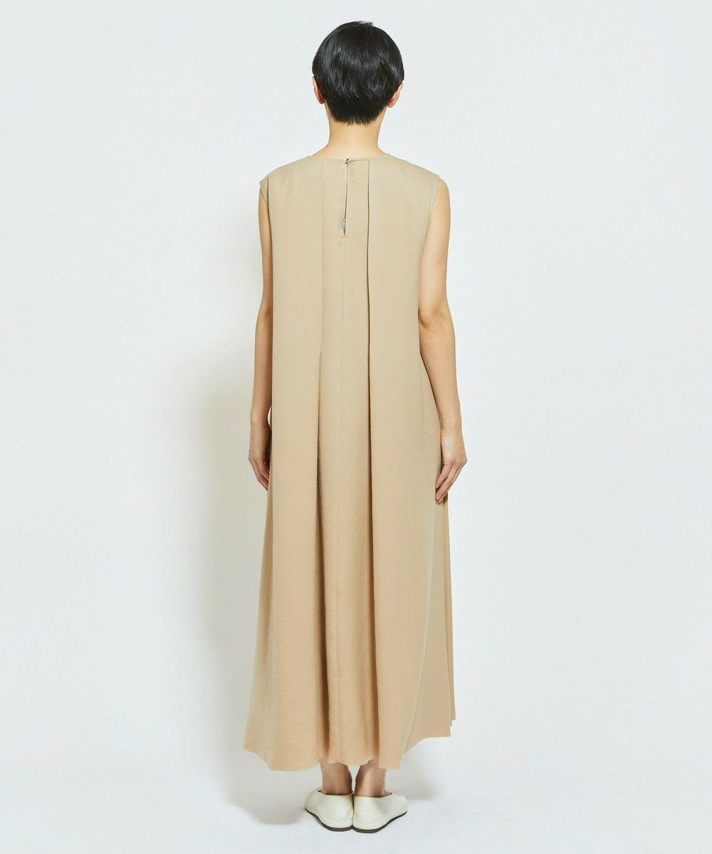 MOGA Collection MOGA Collection ウーリープリーツストレートワンピース ベージュ