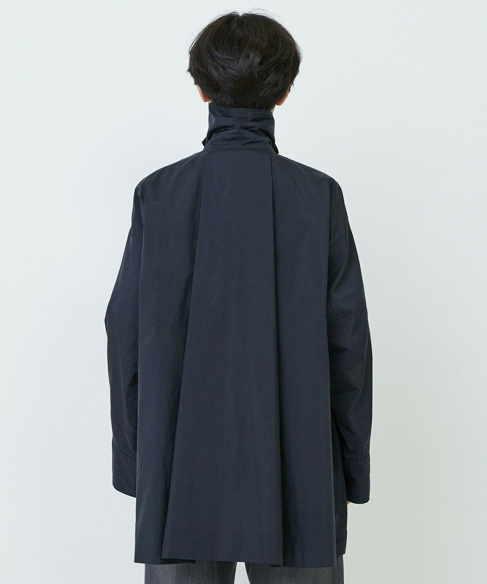 feerique feerique シルキータフタバルカラーコート ブラック