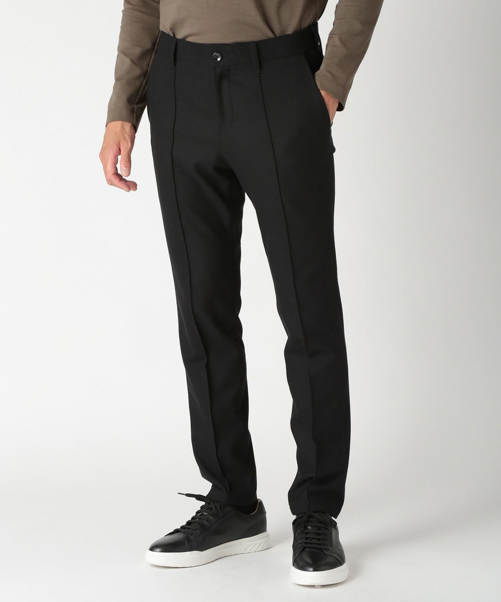 MEN'S BIGI TR起毛ピンドットストレッチパンツ ブラック