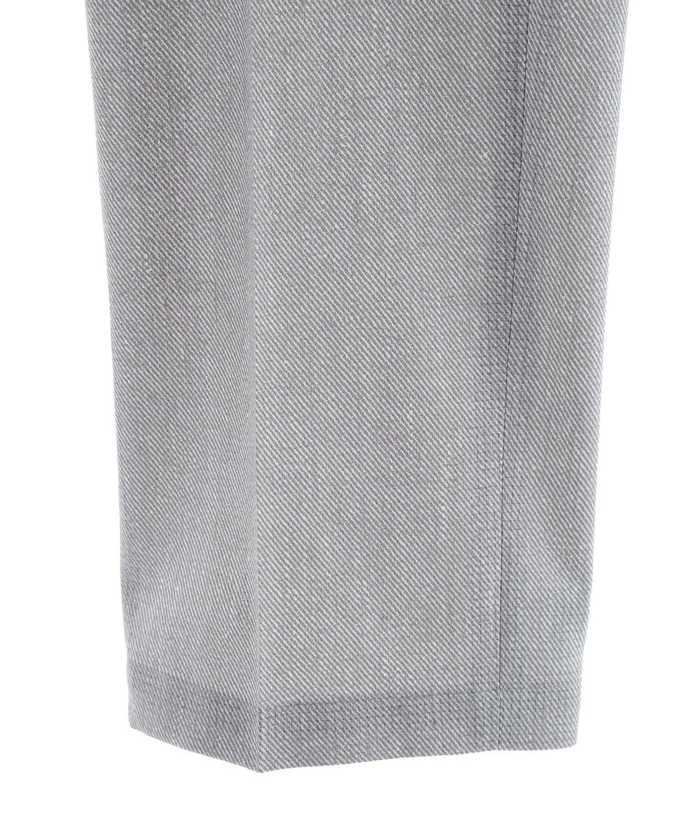 MEN'S BIGI COOL DOTS メランジプリントスラックスパンツ〈イージーケア/吸水速乾〉 グレー