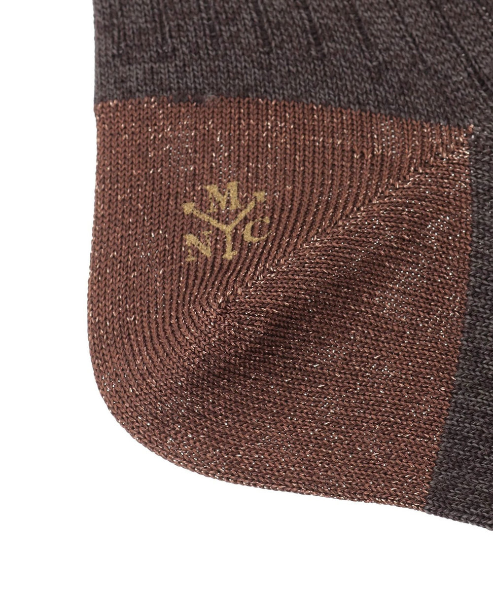 1er Arrondissement ＜MARCOMONDE（マルコモンド）＞グリッターハイソックス ブラウン