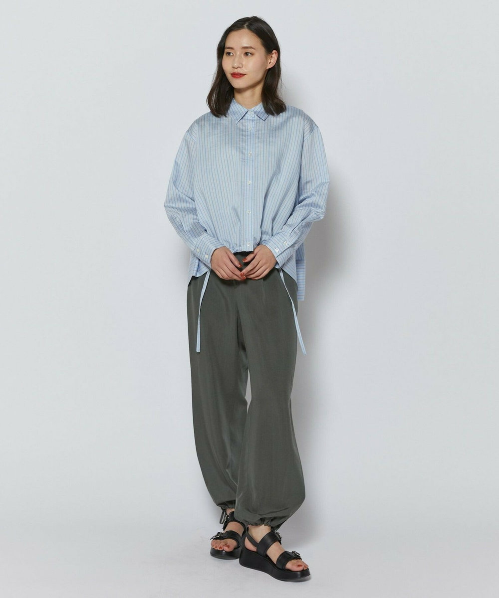 L'EQUIPE ヴィンテージソフトクロスパンツ カーキ