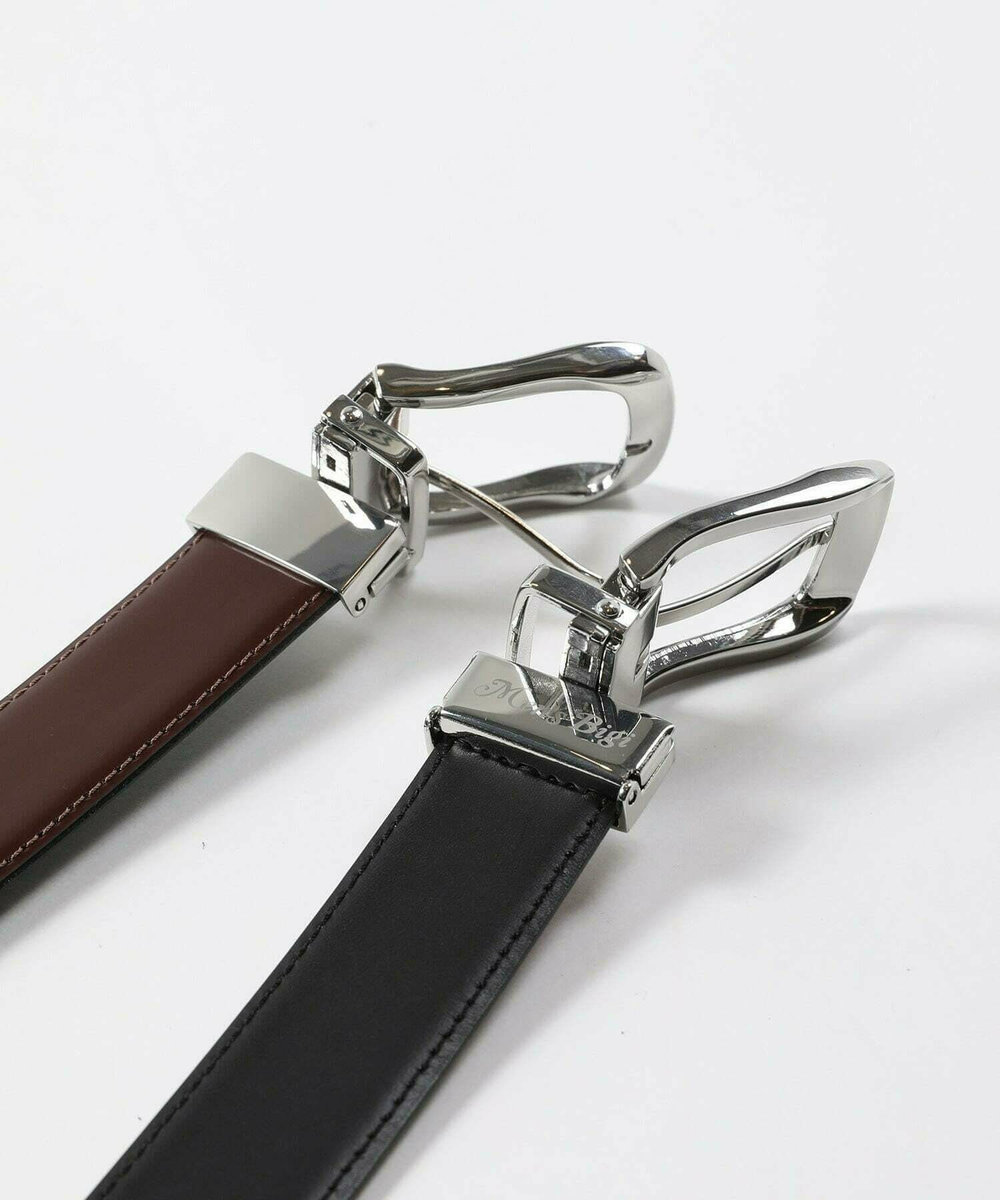 MEN'S BIGI アドバンレザーリバーシブルドレスベルト キャメル