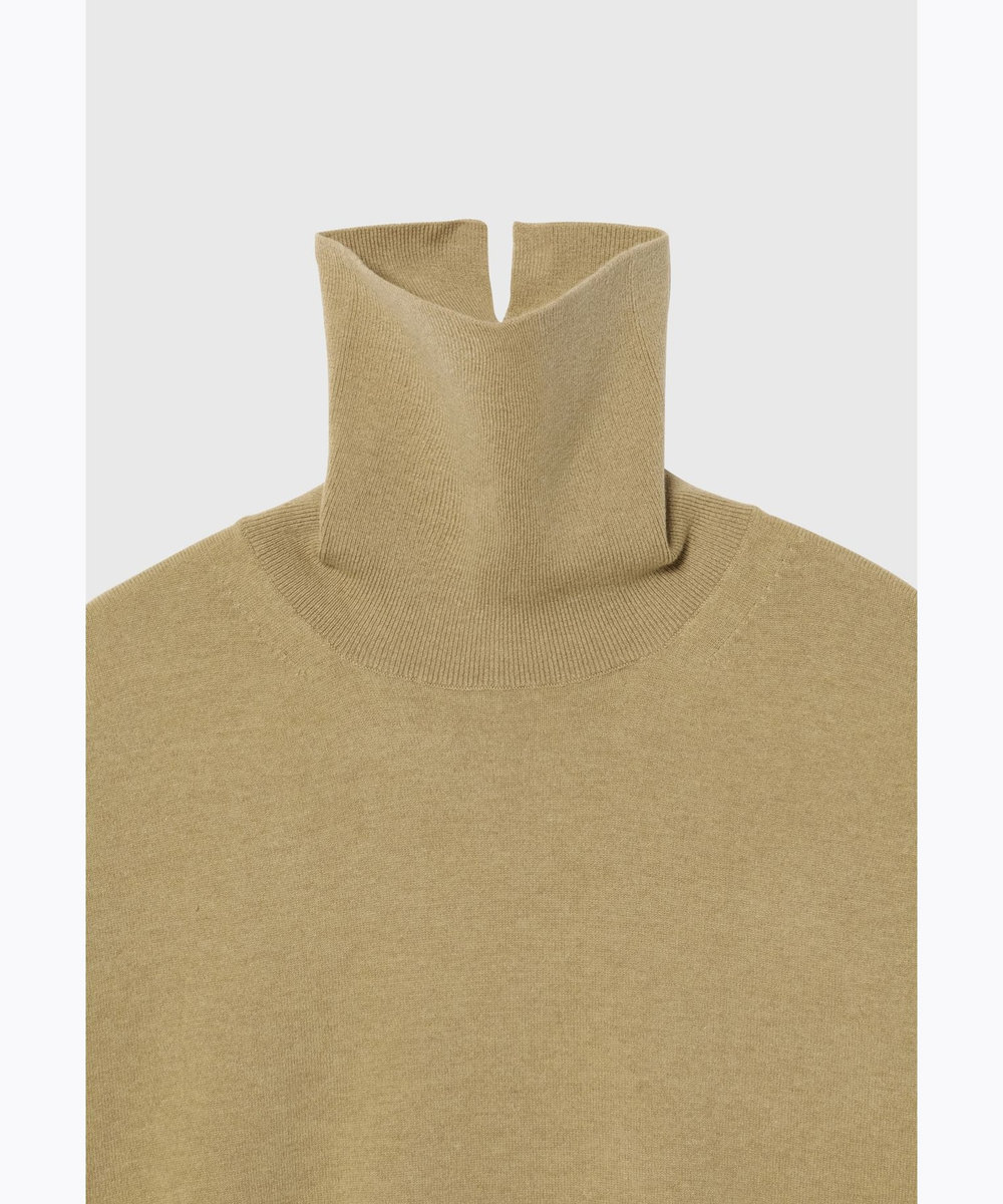 DÉPAREILLÉ WOOLEN YARN TURTLE NECK / ウールンヤーンタートルネック ベージュ