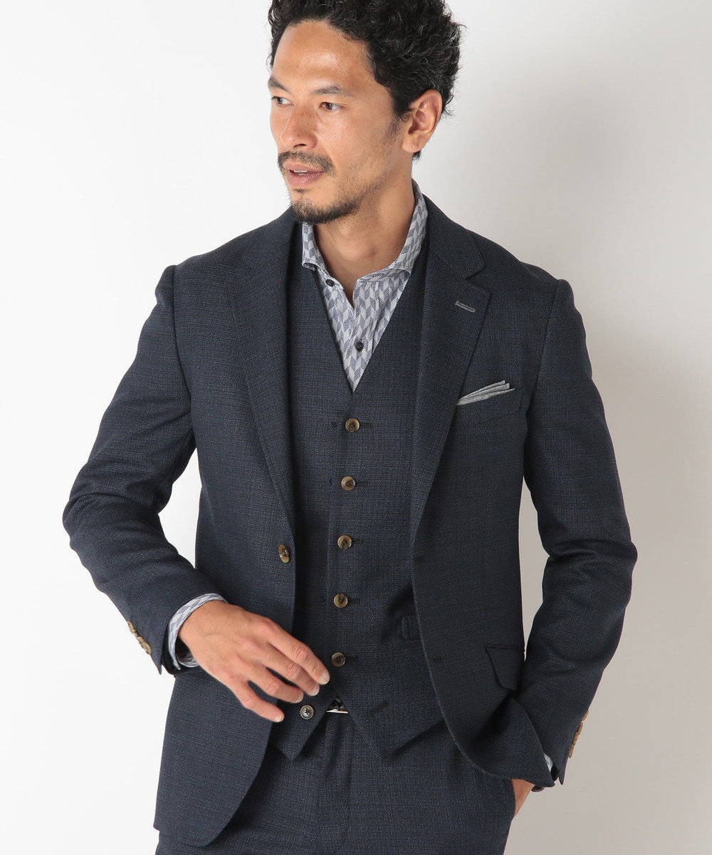 MEN'S BIGI 【ACTIVE TAILOR】アソートストレッチジャケット ネイビー