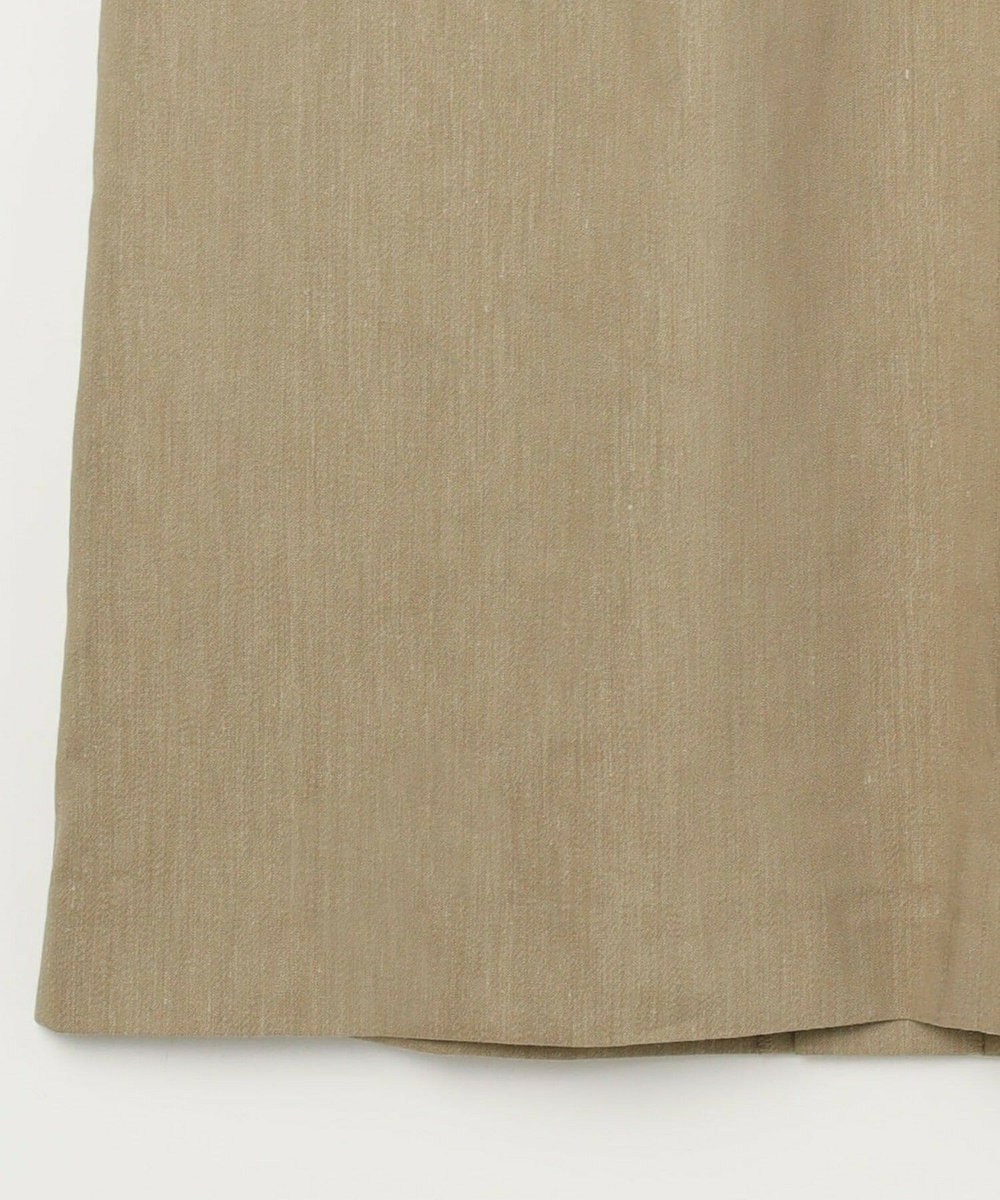 L'EQUIPE COUTURIER ファインリネンクロスワンピース モカ