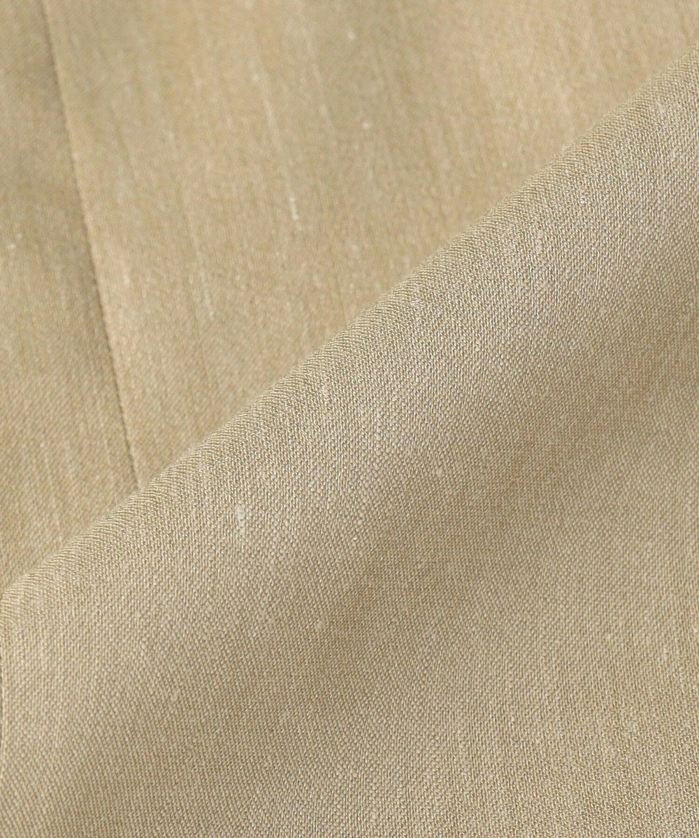 L'EQUIPE COUTURIER ファインリネンクロスワンピース モカ