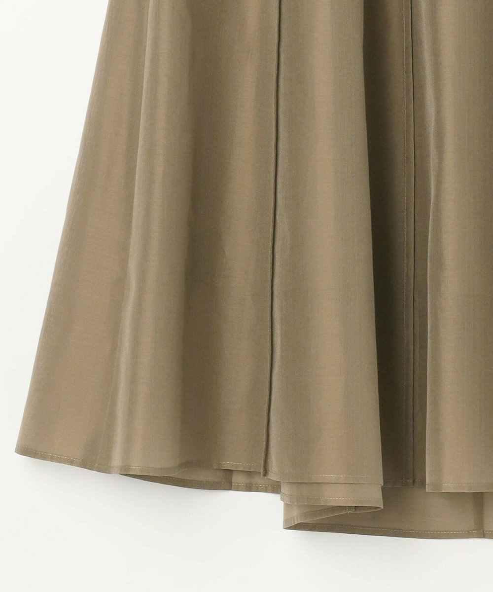 L'EQUIPE COUTURIER C/SEオーガンジースカート モカ