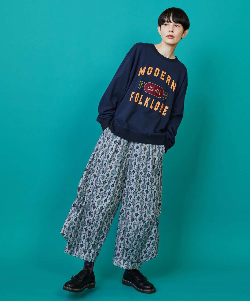 FRAPBOIS ドライフラワー パンツ グレー系その他