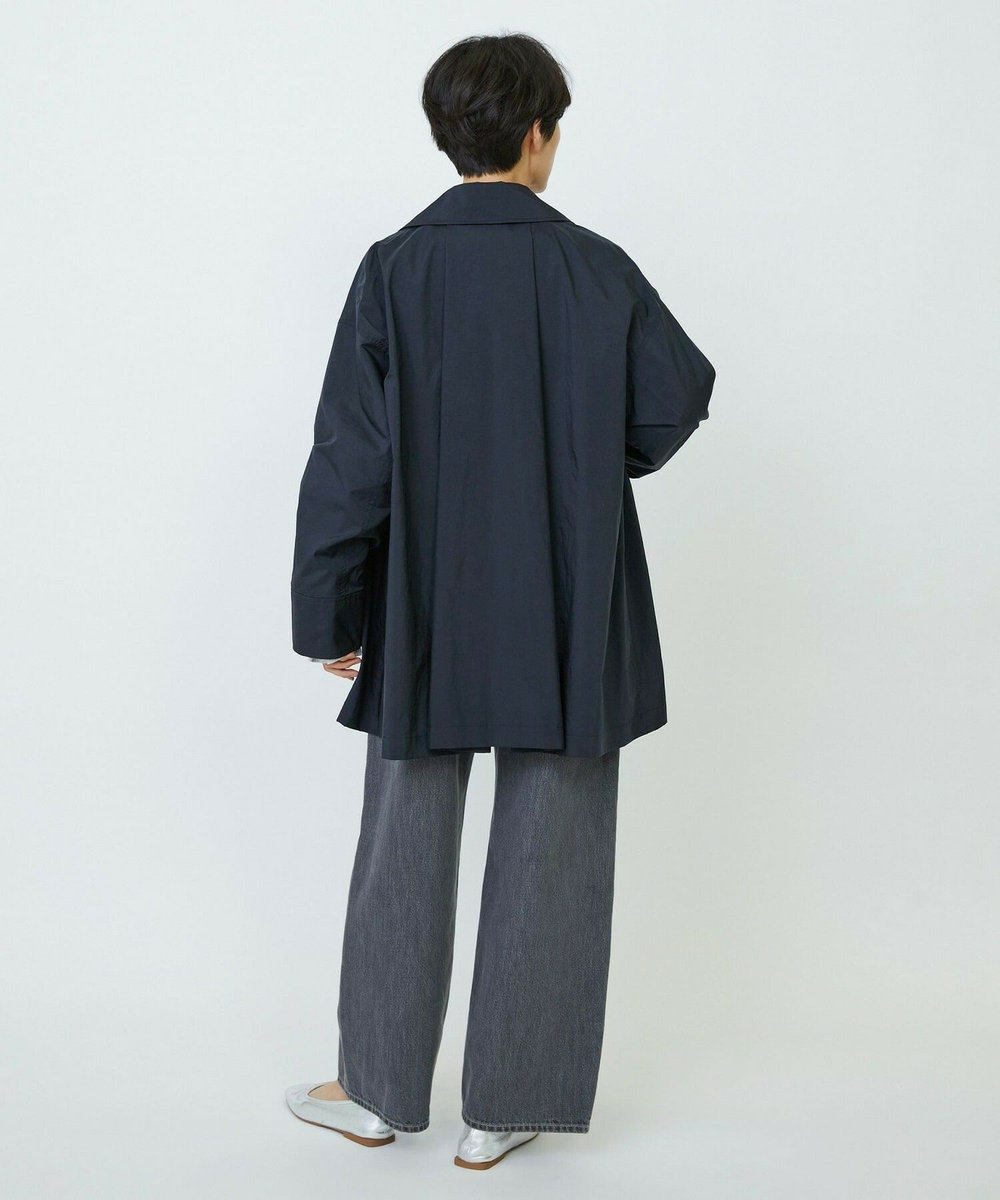 feerique feerique シルキータフタバルカラーコート ブラック