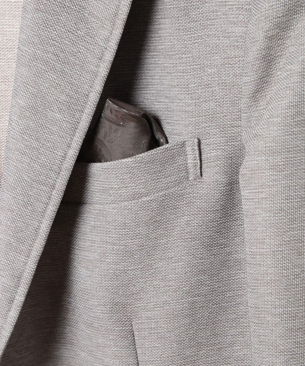 MEN'S BIGI 【ACTIVE TAILOR/アクティブテイラー】カラミメッシュストレッチジャケット ベージュ