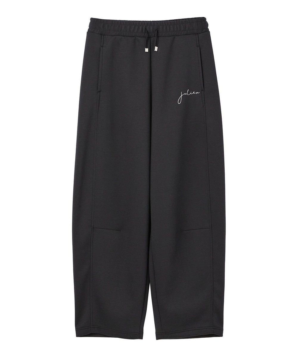 Julier ダブルエアーバレルレッグパンツ［エコ］ ブラック