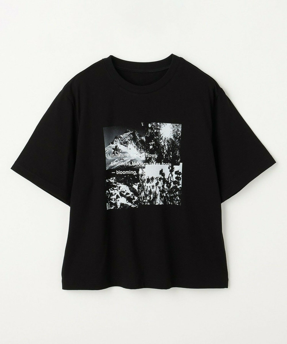 L'EQUIPE フォトプリントTシャツ ブラック
