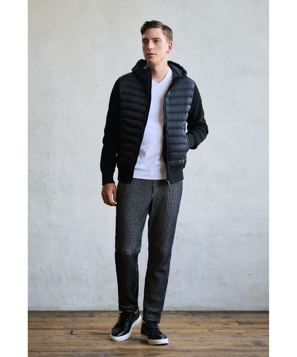 MEN'S BIGI 【ACTIVE TAILOR】シルケットスムースVネックロングTシャツ ホワイト