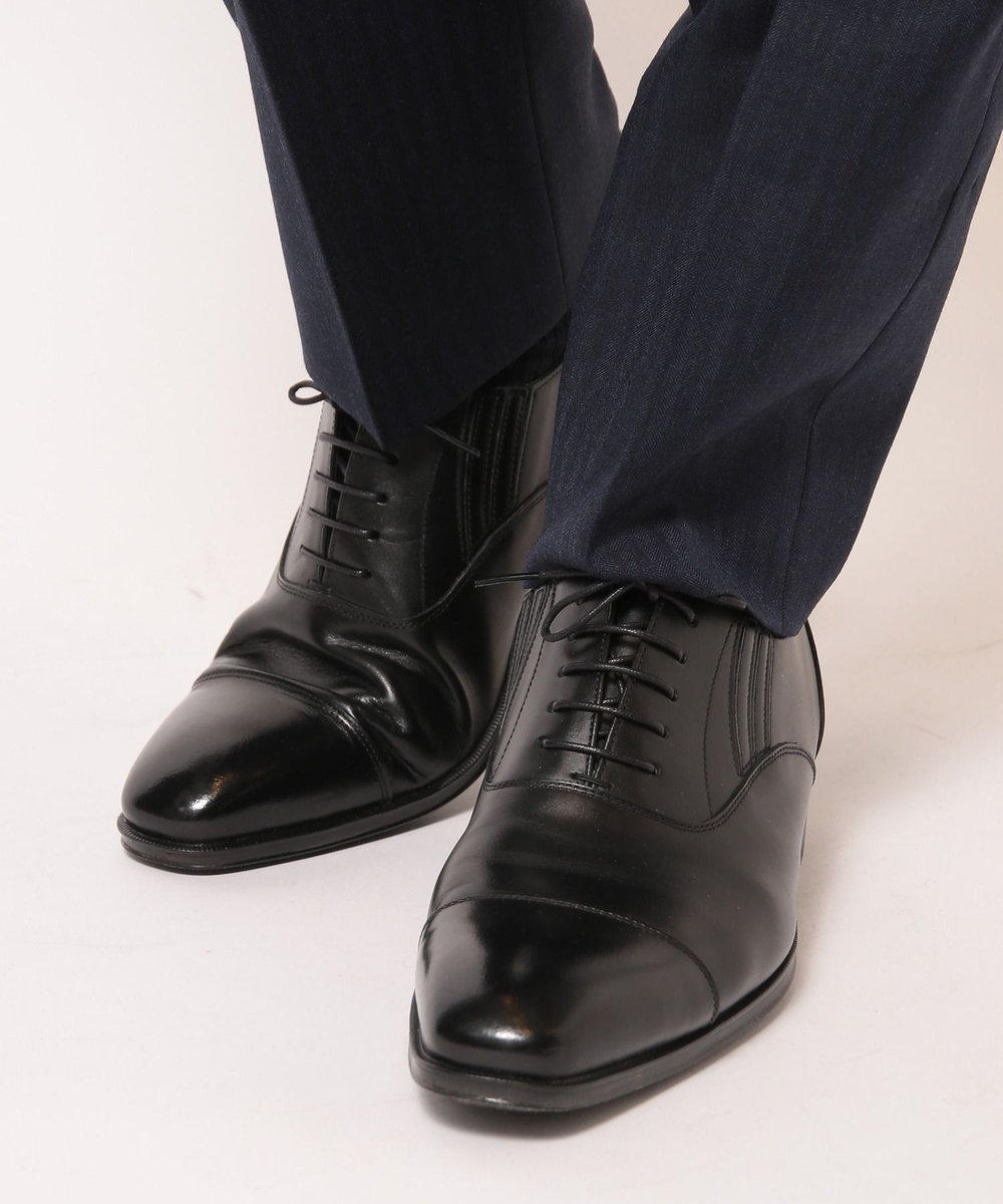 MEN'S BIGI キップスムースレザーコンフォートシューズ ブラック
