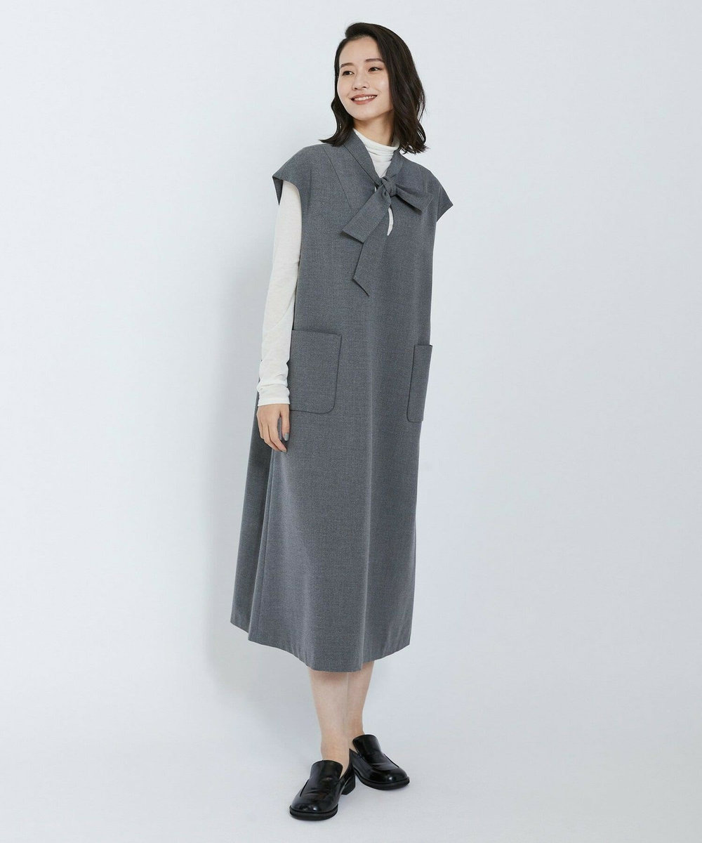 L'EQUIPE T/Rオックスワンピース チャコールグレー