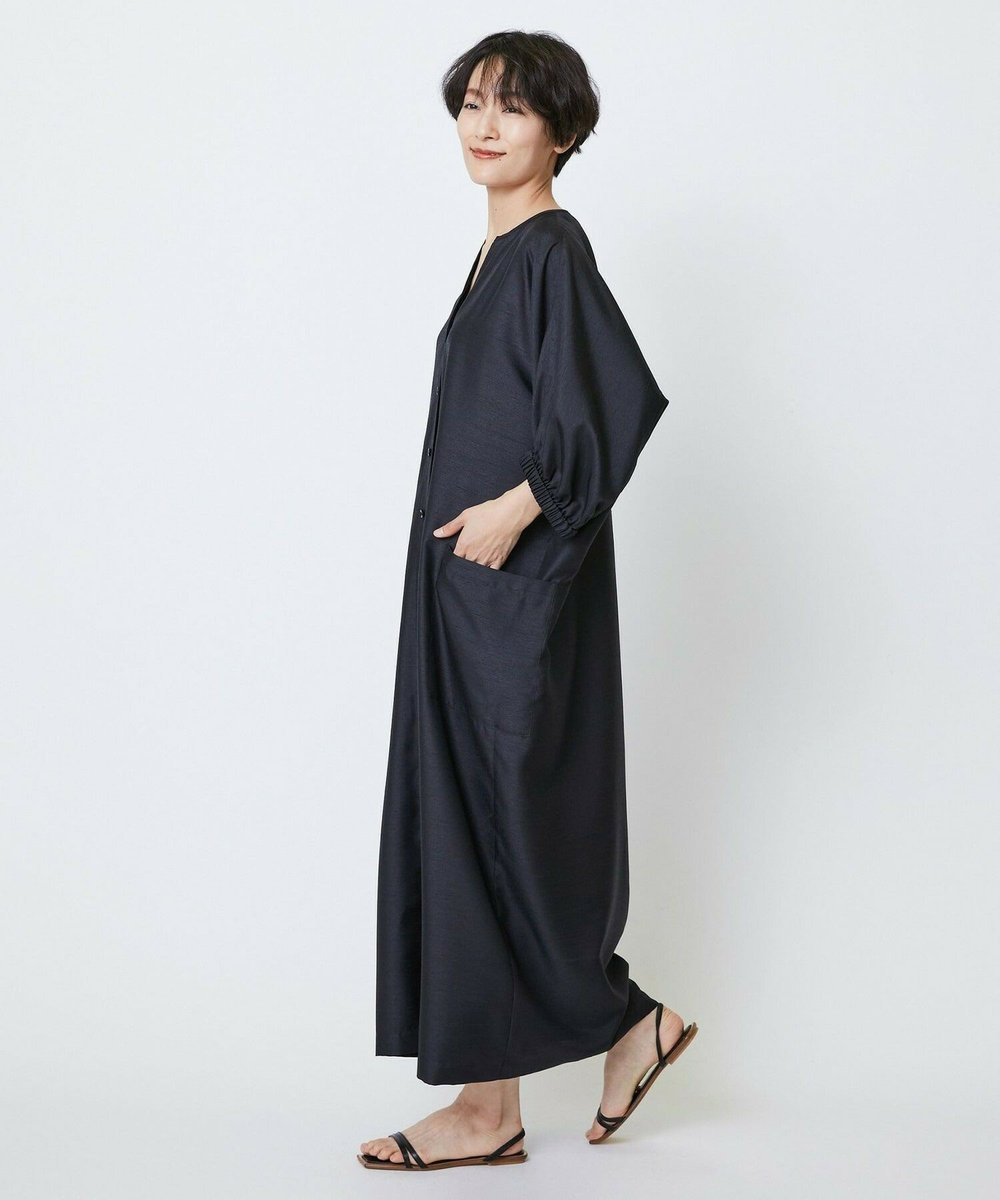 feerique feerique シャンタンワンピース ブラック