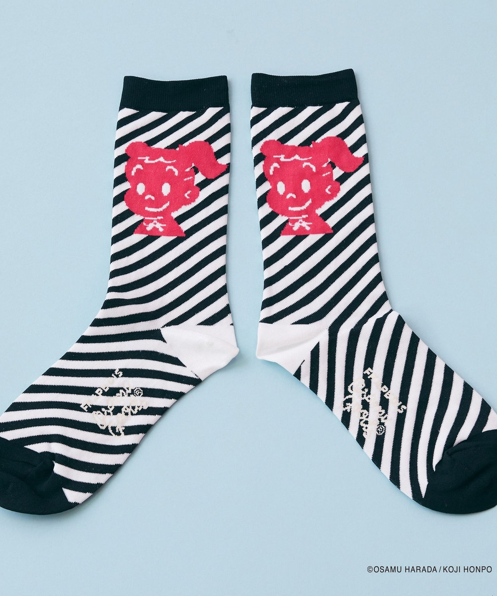 FRAPBOIS OSAMU GOODS ストライプソックス ブラック