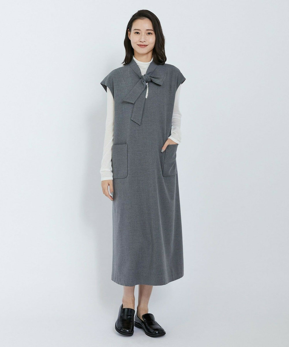 L'EQUIPE T/Rオックスワンピース チャコールグレー