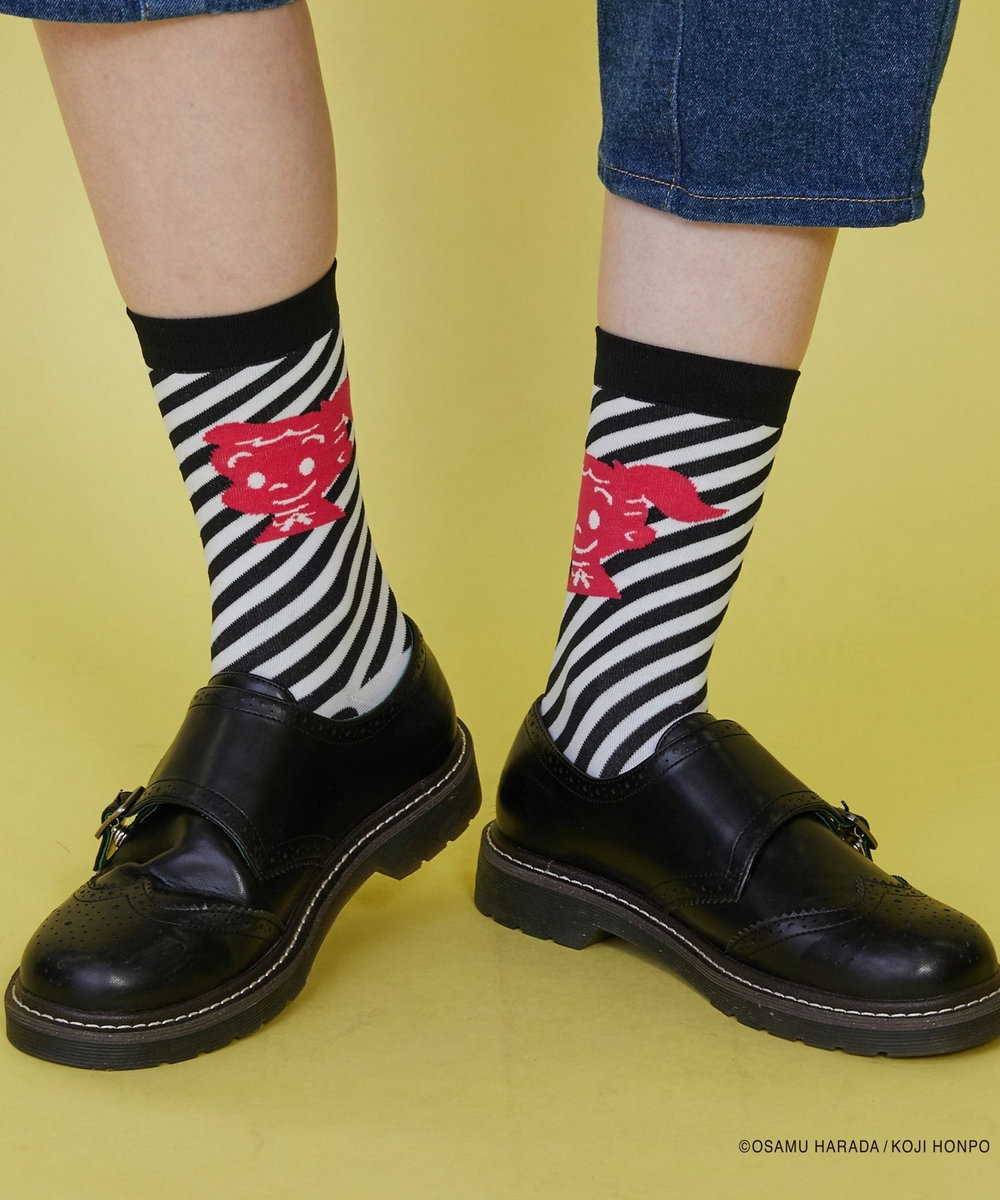 FRAPBOIS OSAMU GOODS ストライプソックス ブラック