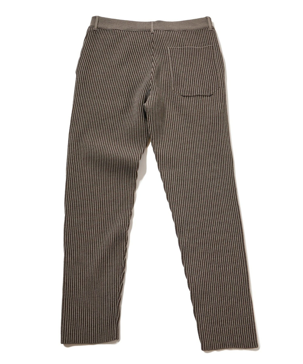 MEN'S BIGI たて畝ニットイージーパンツ チャコールグレー