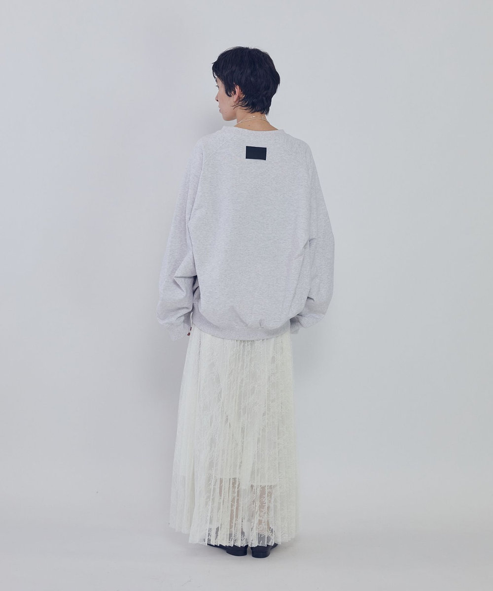 1er Arrondissement ＜COGTHEBIGSMOKE (コグ ザ ビッグ スモーク)＞“LEILA WIDE CUFF"スウェット ライトグレー