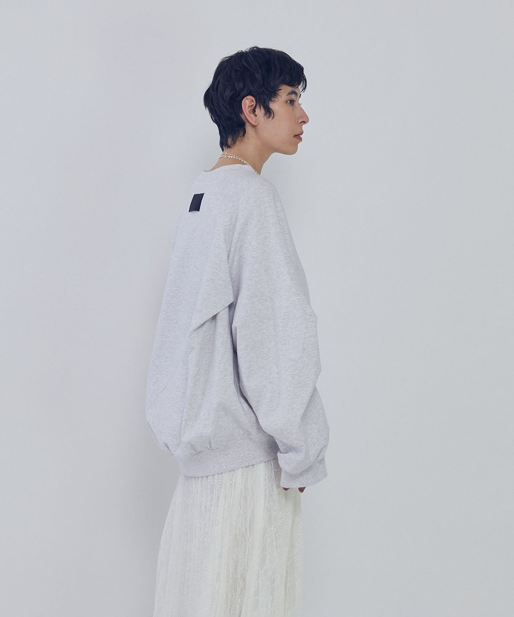 1er Arrondissement ＜COGTHEBIGSMOKE (コグ ザ ビッグ スモーク)＞“LEILA WIDE CUFF"スウェット ライトグレー