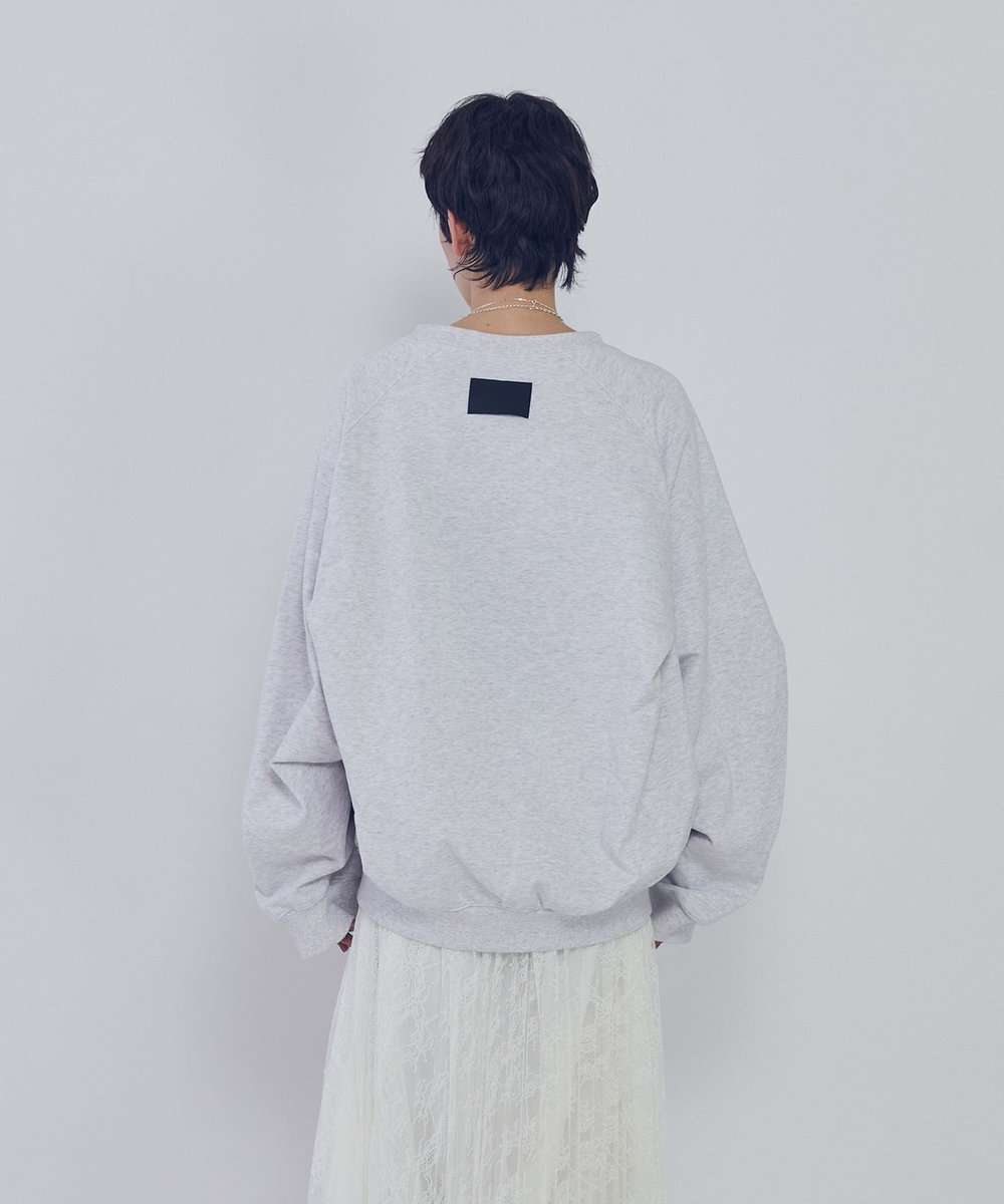 1er Arrondissement ＜COGTHEBIGSMOKE (コグ ザ ビッグ スモーク)＞“LEILA WIDE CUFF"スウェット ライトグレー