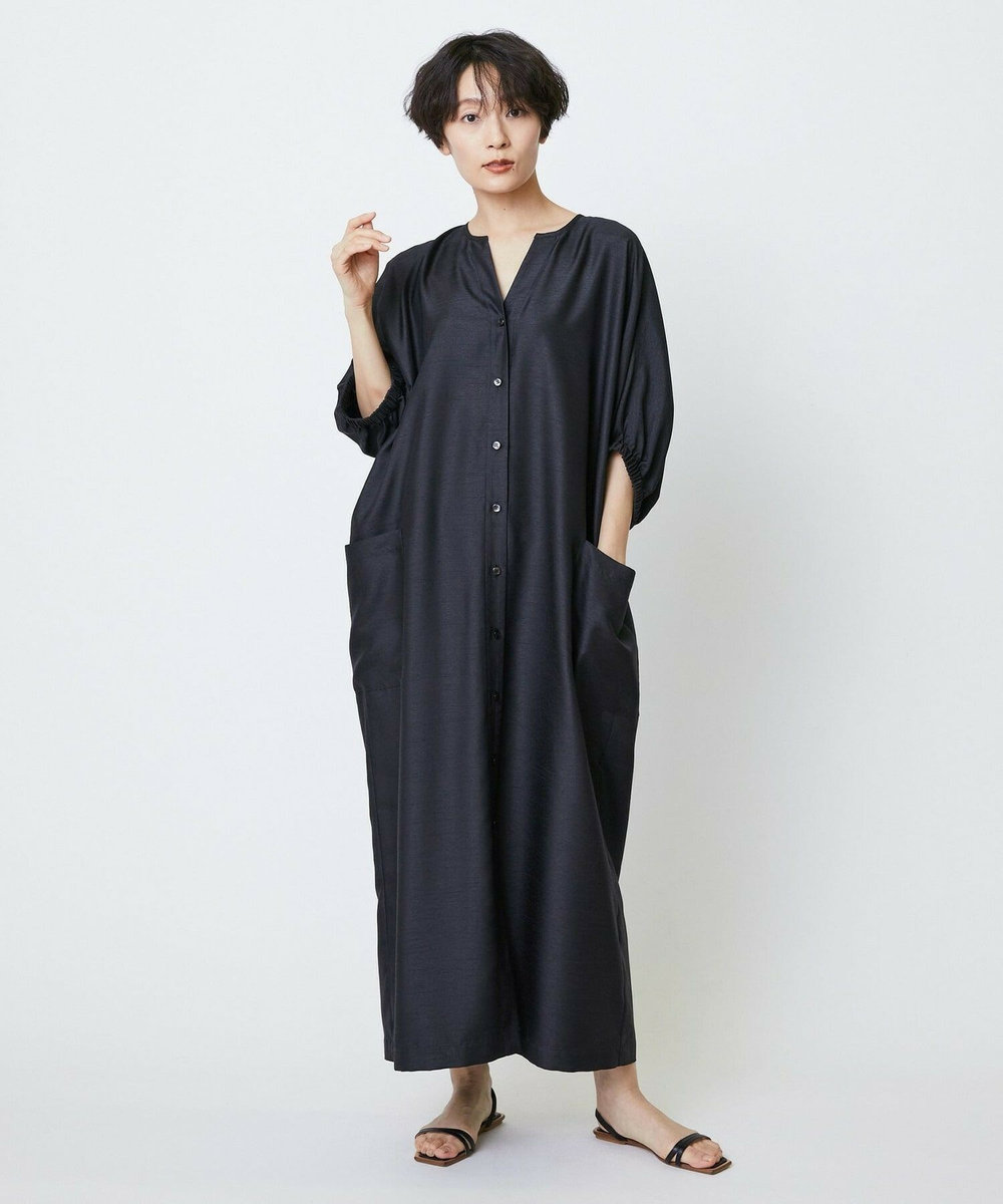 feerique feerique シャンタンワンピース ブラック