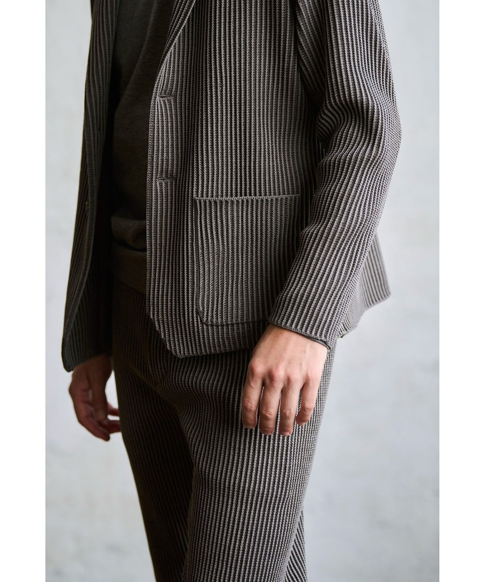 MEN'S BIGI たて畝ニットジャージイージーパンツ＜セットアップ対応＞ ブラウン