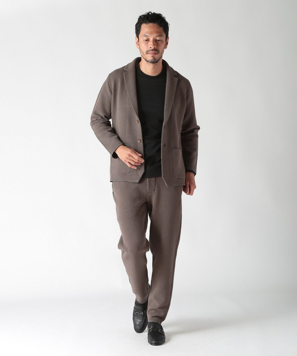 MEN'S BIGI 【ACTIVE TAILOR】モール混ニットパンツ カーキ