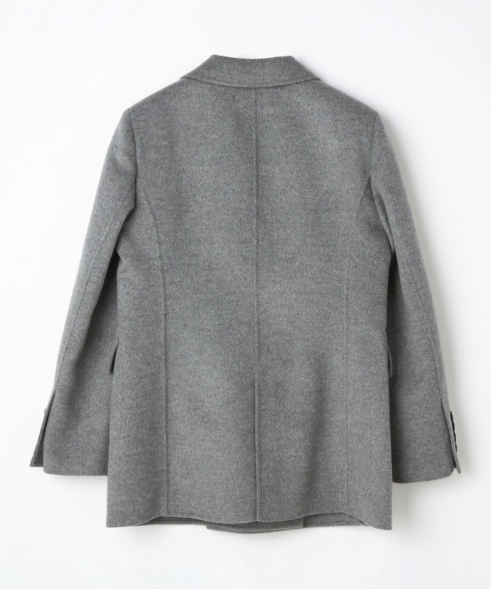 L'EQUIPE COUTURIER W/CASHリバージャケットコート ライトグレー