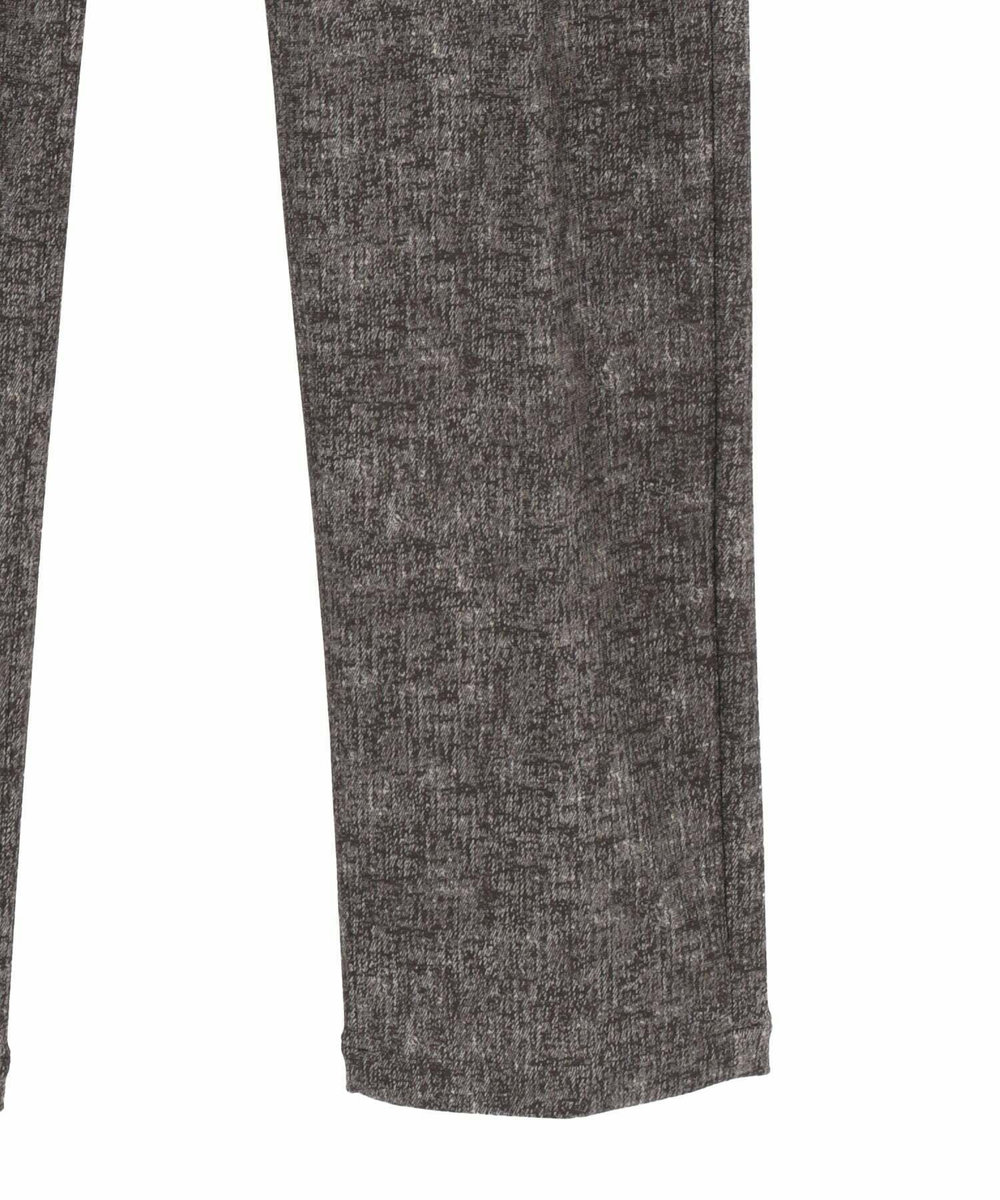 MEN'S BIGI 【ACTIVE TAILOR/アクティブテイラー】ヒートパフォーマーツイード調プリントスラックスパンツ ブラウン