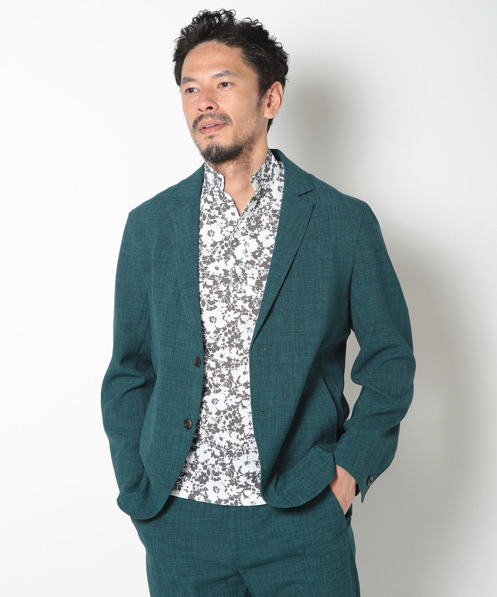 MEN'S BIGI ブッチャーストレッチカジュアルジャケット グリーン