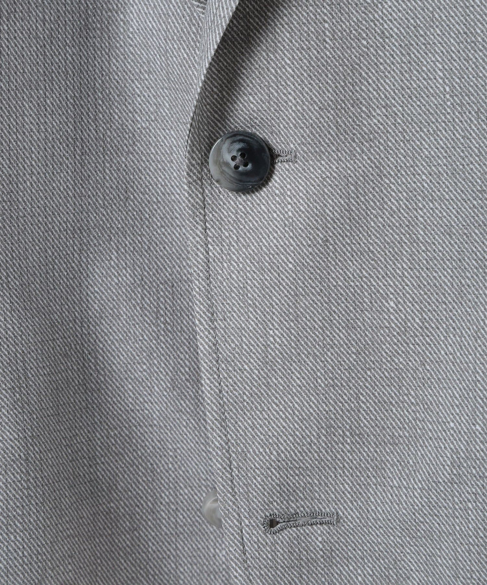 MEN'S BIGI COOL DOTS メランジプリントジャケット〈イージーケア/吸水速乾〉 グレー