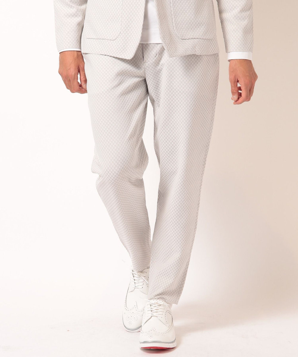MEN'S BIGI ポリエステルエアリードッツイージーパンツ ライトグレー