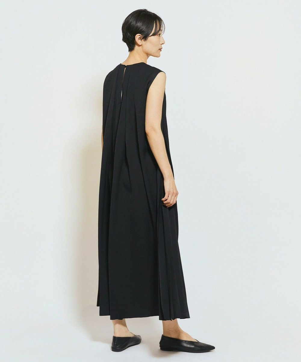 MOGA Collection MOGA Collection ウーリープリーツストレートワンピース ブラック
