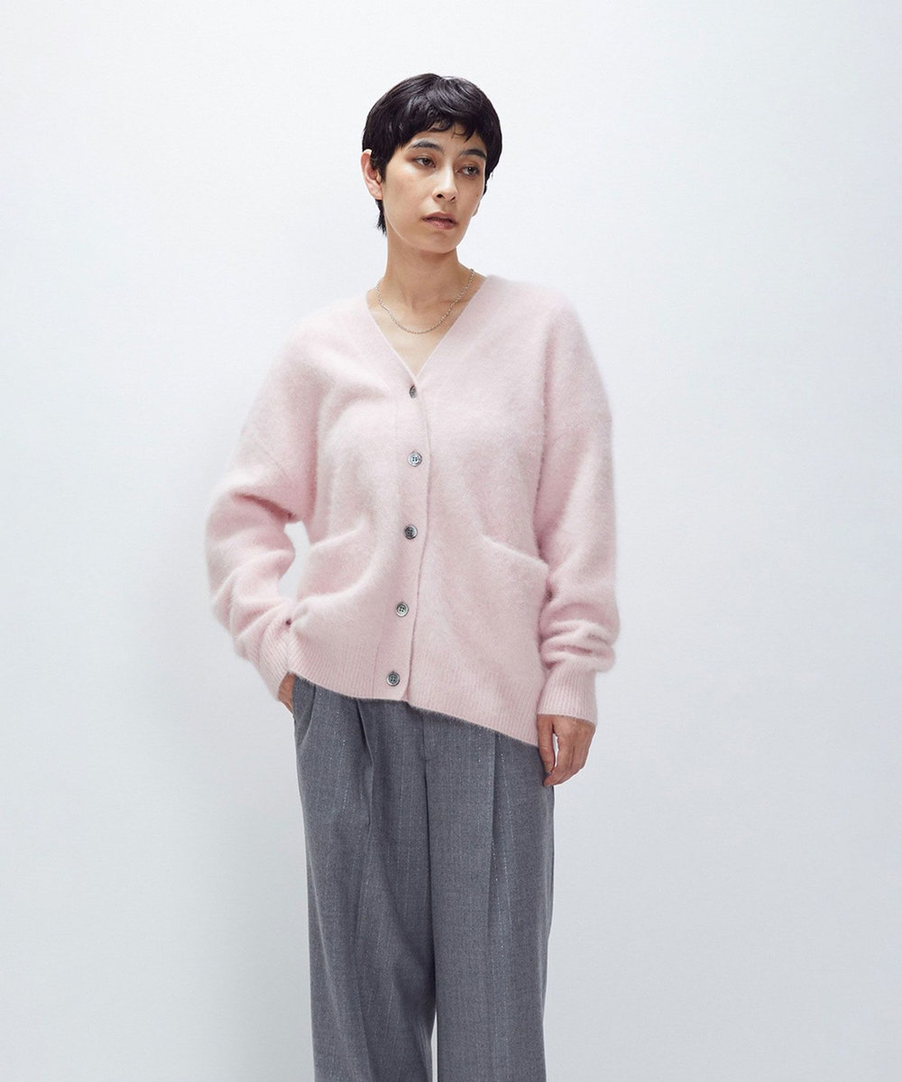 1er Arrondissement 【リニューアル】FOXカシミアカーディガン ピンク