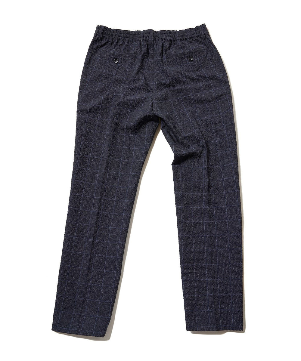 MEN'S BIGI 【ACTIVE TAILOR】3Dサッカープリントイージーパンツ<セットアップ対応> ネイビー