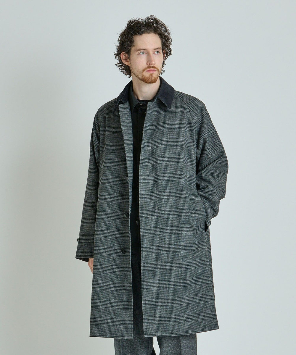 MEN'S BIGI ラグランスリーブコート チャコールグレー