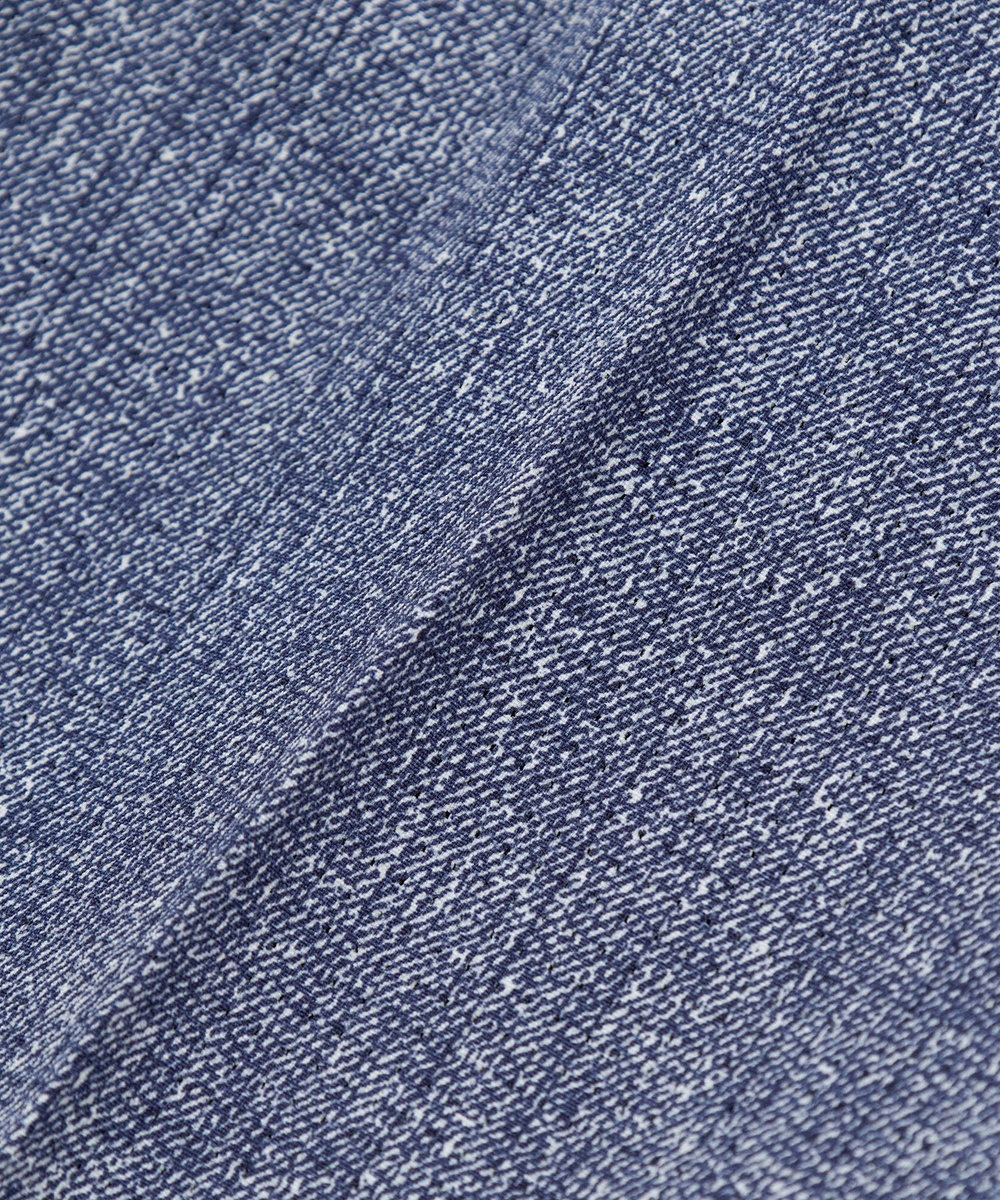MEN'S BIGI 【ACTIVE TAILOR】Dot Air ヘリンボーン×千鳥格子/デニム柄 セットアップパンツ＜通気性/吸水速乾/ストレッチ＞ ブルー
