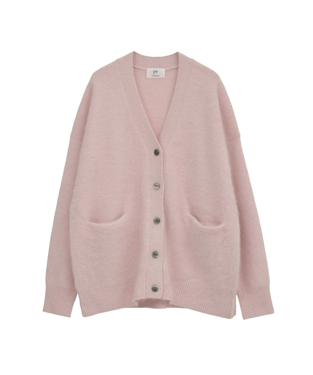 1er Arrondissement 【リニューアル】FOXカシミアカーディガン ピンク