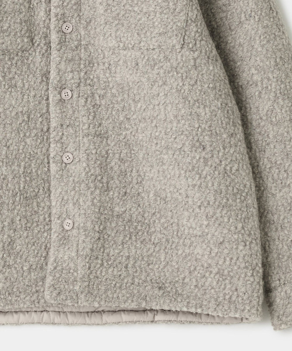 MEN'S BIGI wax london Whiting Natural Mount Reversible Overshirt キナリ