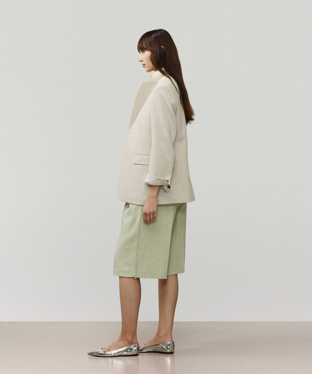 DÉPAREILLÉ SLUB TWEED JACKET / スラブツィードジャケット ベージュ