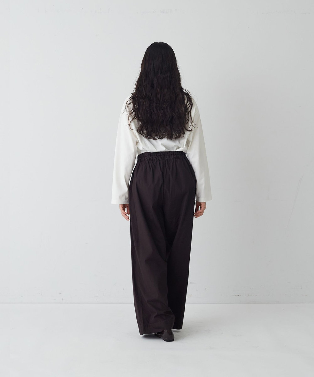 congés payés ADIEU TRISTESSE ストレートイージーパンツ ブラウン