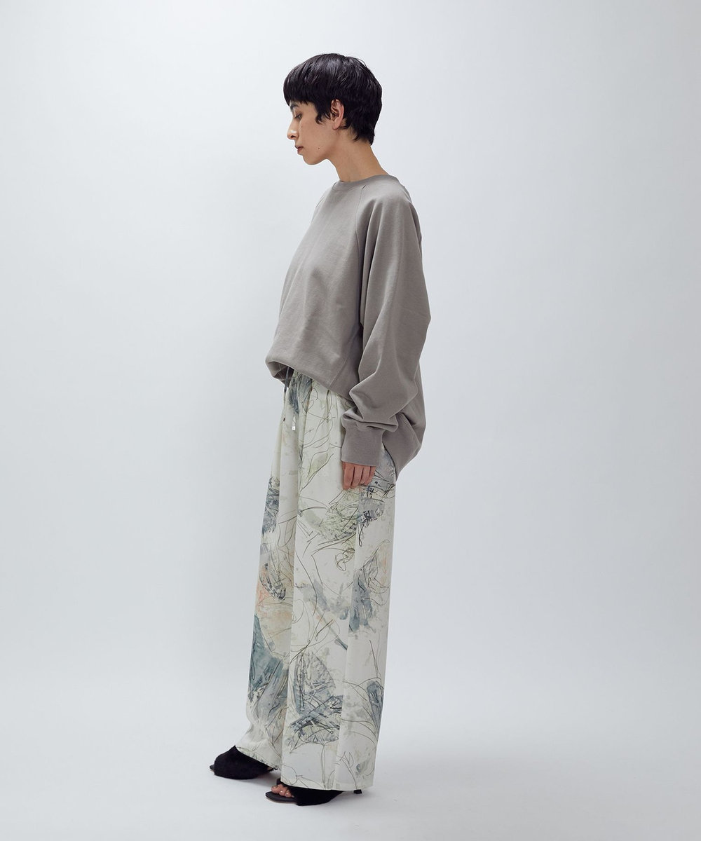 1er Arrondissement 【WEB限定カラーあり】＜SOLto (ソルト)＞レースアップスウェット グレイッシュベージュ