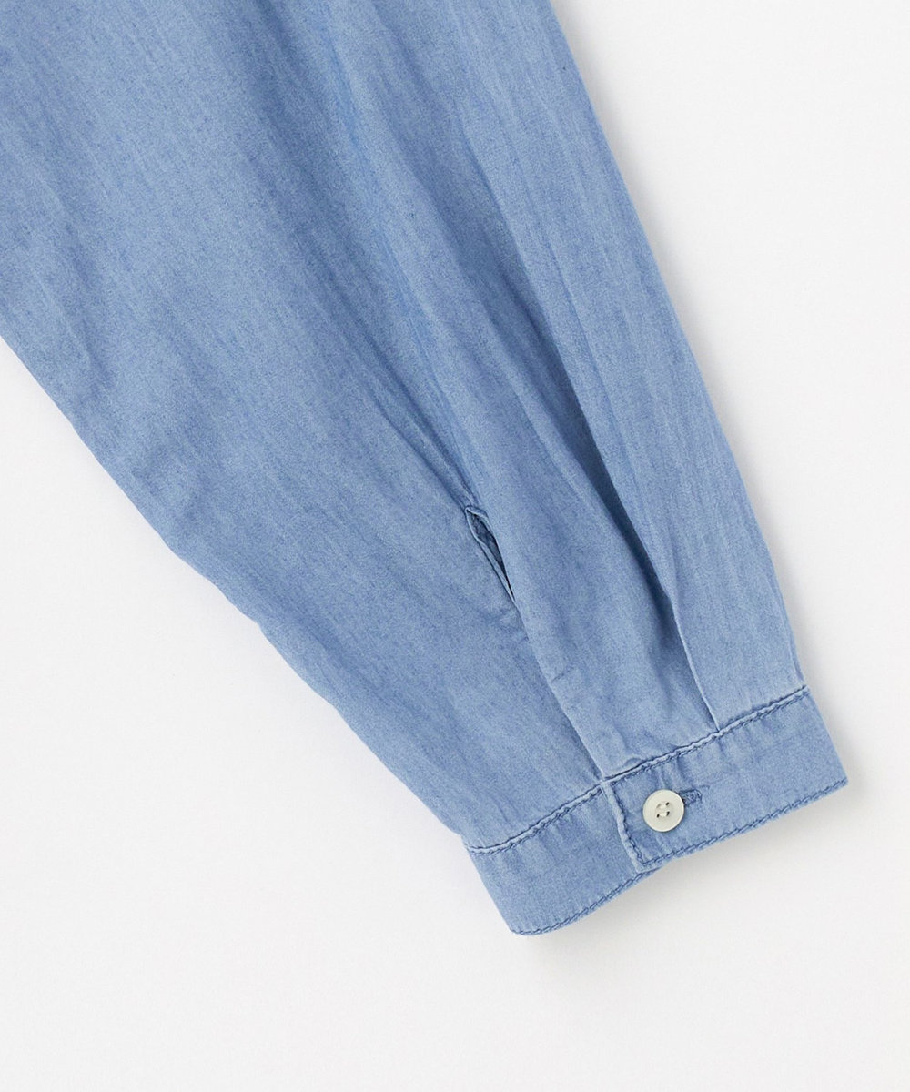 feerique feerique 3OZデニムボウタイブラウス サックスブルー