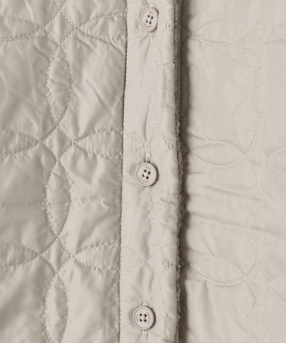 MEN'S BIGI wax london Whiting Natural Mount Reversible Overshirt キナリ