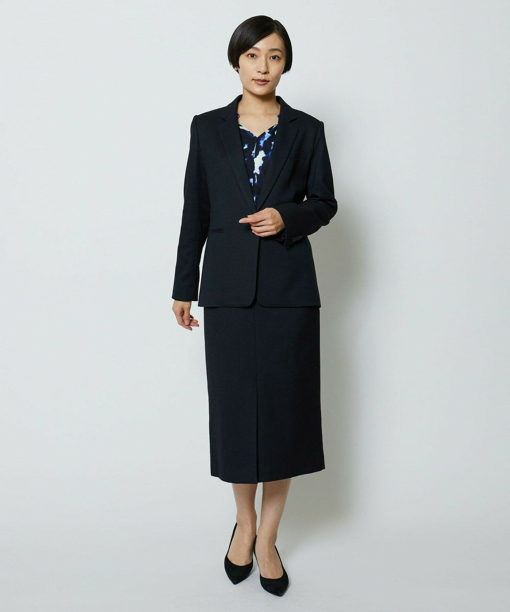 wb wb　ドビーストレッチジャケット ネイビー